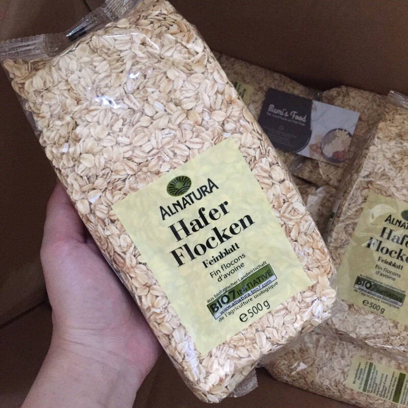 Yến mạch tươi nguyên chất Hafer Flocken 1kg của Đức