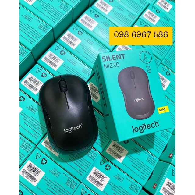 Chuột Không Dây Logitech M220- Có Công Tắc On/Off - Độ Nhạy Cao - Bảo Hành 12 Tháng