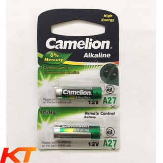 Pin A27 12v Camelion alkaline 27AE,MN27 Plus (vỉ 2 viên)