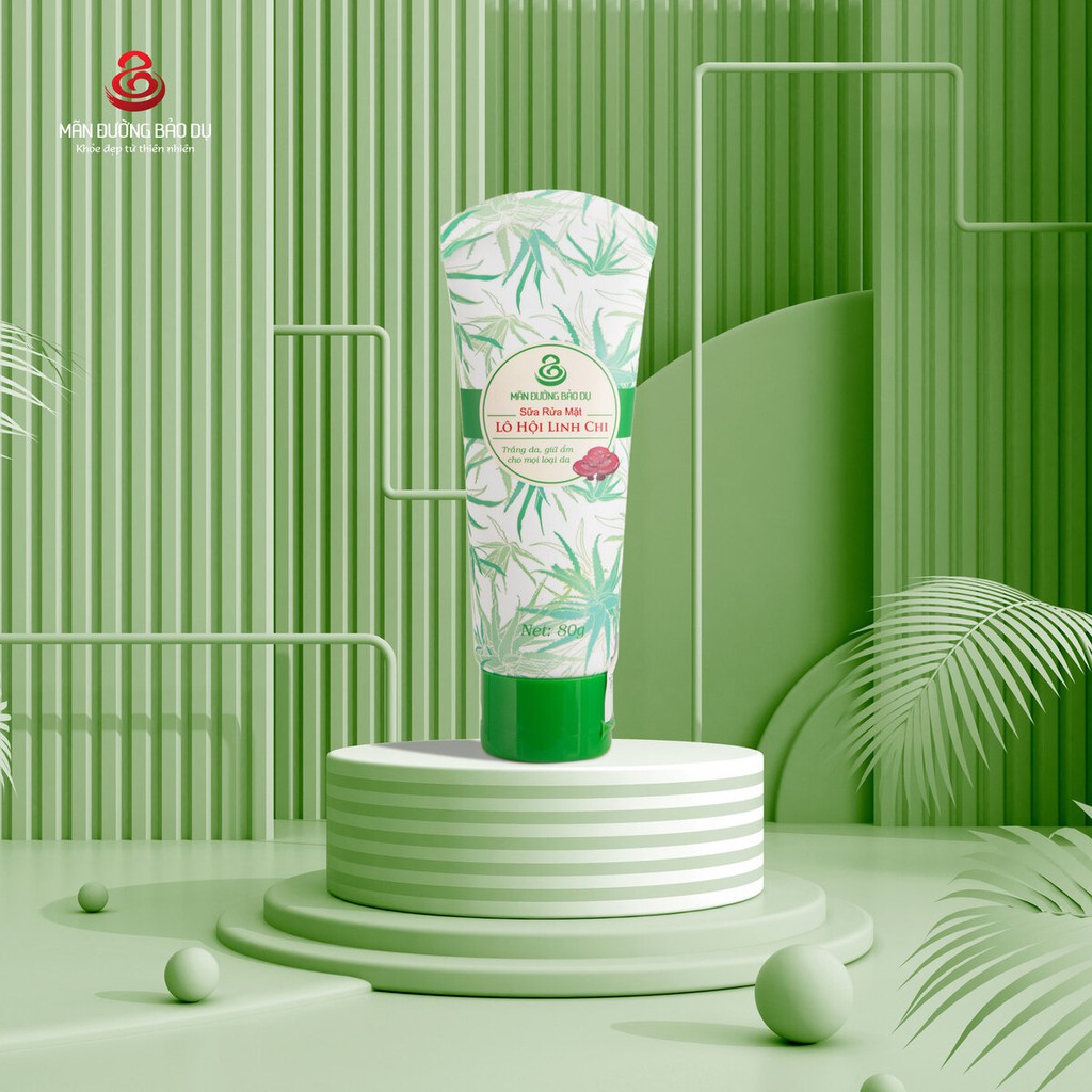 Sữa Rửa Mặt Làm Sạch, Sáng Da, Lô Hội Linh Chi, Thảo Dược Thiên Nhiên, MÃN ĐƯỜNG BẢO DỤ Chính Hãng | BigBuy360 - bigbuy360.vn