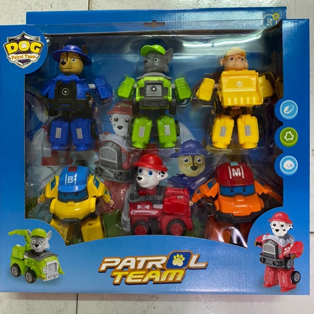 Mô hình POLI xe lắp ráp - dog patral team