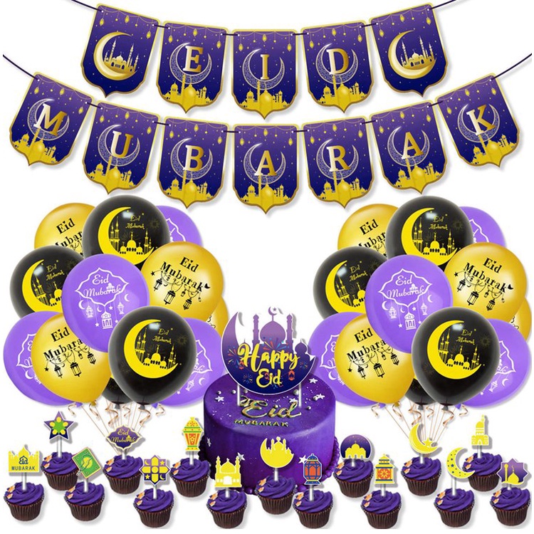 Phụ Kiện Trang Trí Bánh Sinh Nhật Kiểu Hồi Giáo Dễ Thương