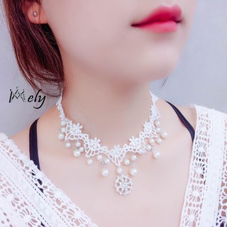 VÒNG CỔ CHOKER TRẮNG - MELY 581