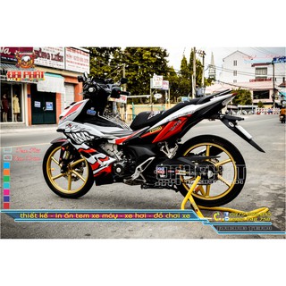 Tem Trùm Winner X 150 Cá Mập Đỏ Bạc - W-35022