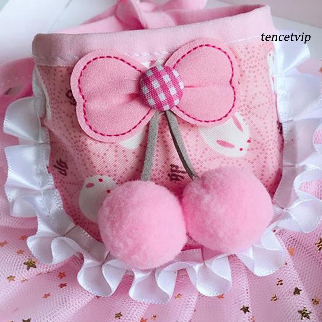 Yếm Đeo Cổ Đính Nơ Thoải Mái Xinh Xắn Cho Thú Cưng