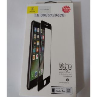 Kính cường lực full màn 3D chính hãng baseus cho iphone 6 plus/6s plus loại xịn chính hãng