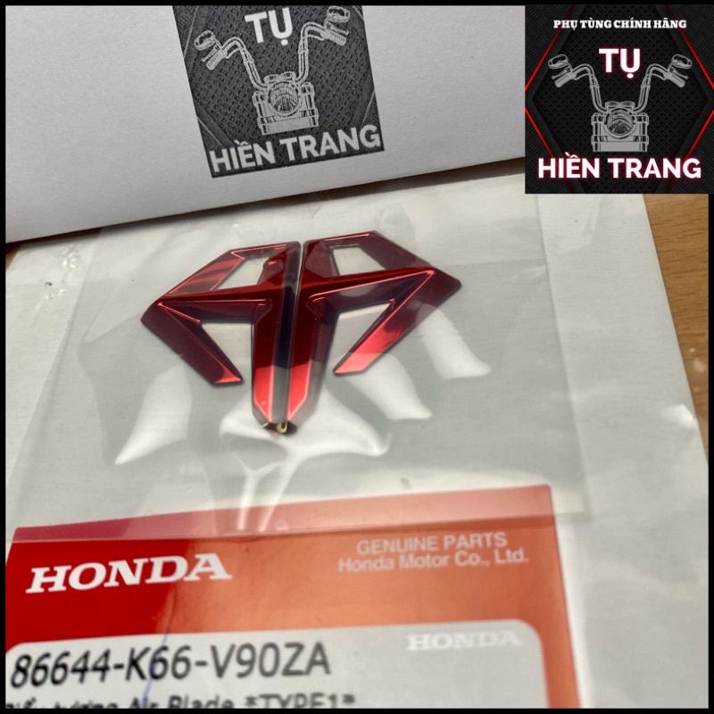 LOGO AB NỔI 3D MÀU BẠC/ĐỎ ZIN CHÍNH HÃNG HONDA