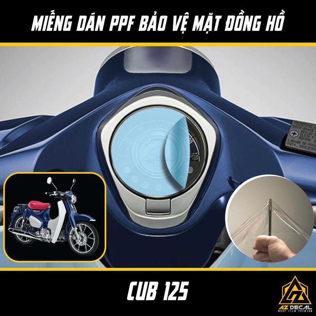 ❡Miếng Dán PPF Bảo Vệ Mặt Đồng Hồ Xe HONDA CUB 125 | Chất Liệu Film Nhập Khẩu