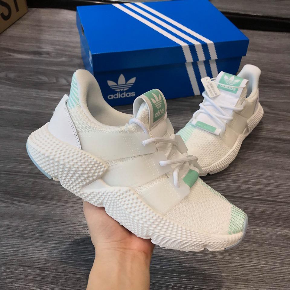 Giày thể thao sneaker Prophere trắng xanh .
