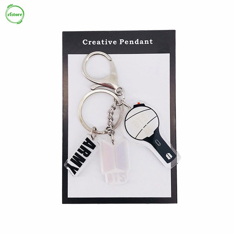 Móc chìa khóa hình gậy ánh sáng cho fan nhóm nhạc KPOP
