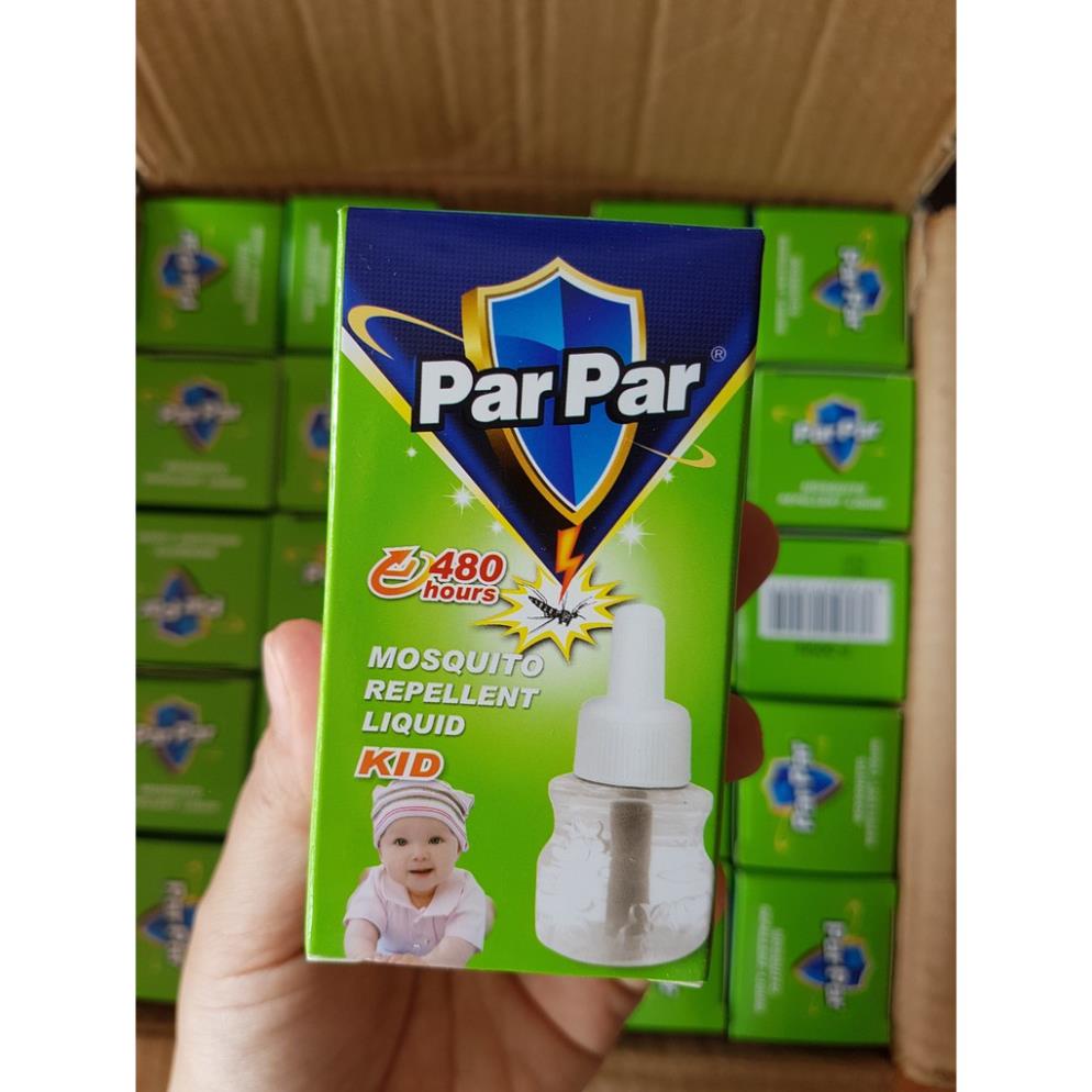 COMBO 10 LỌ TINH DẦU ĐUỔI MUỖI PARPAR 480H HÀNG CHUẨN