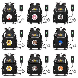 Balo nắp ngang in hình HERO TEAM Simmy Phong cận Siro Mr Vịt Sammy Đào Timmy Kairon Timy Kamui game cặp sách đi học