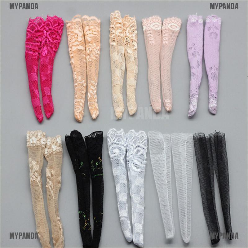 Set 3 đôi vớ dài cho búp bê tỉ lệ 1/6