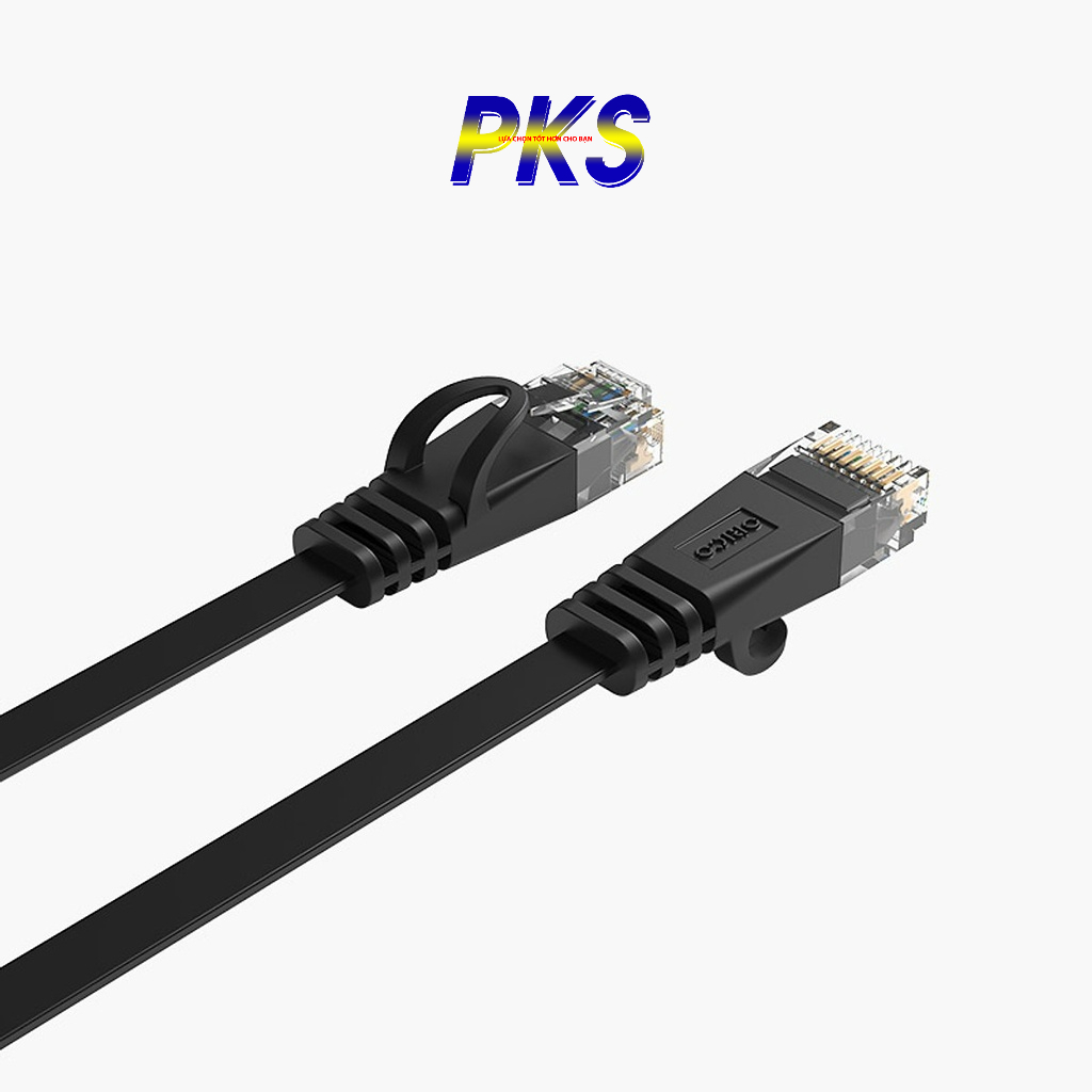 Cáp Mạng CAT 6 1000Mbps Dây DẸT Bấm Sẵn dài 20m 30m Chính Hãng Orico PUG-C6B