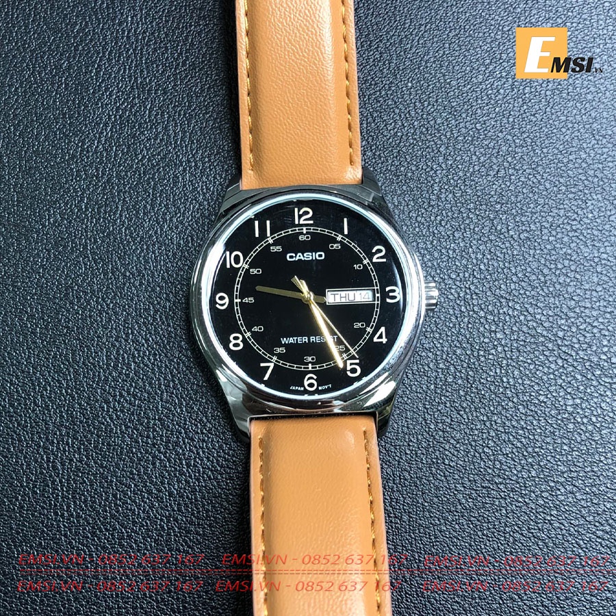 Đồng Hồ Cặp Đôi Casio MTP-V006L-1B3UDF Và LTP-V006L-7B2UDF Dây Da - Chống Nước EMSI.VN