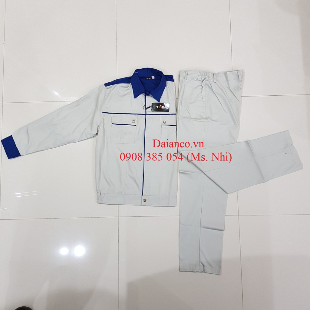 Quần áo kỹ sư vải pangrim Hàn Quốc thấm hút mồ hôi mẫu Tinba 01