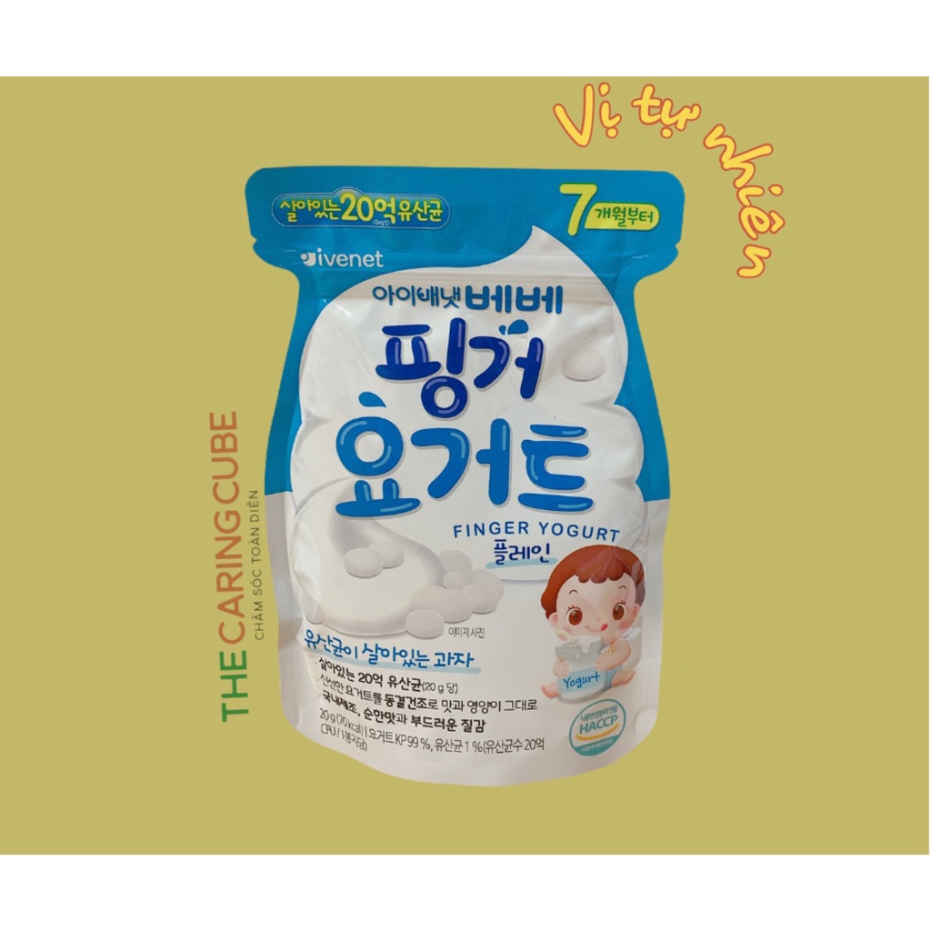 Sữa chua khô Ivenet Hàn Quốc cho bé 7m+ - The Caring Cube