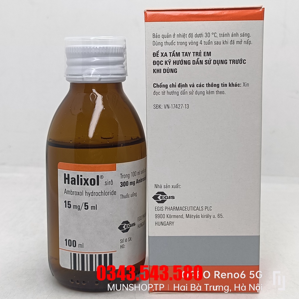 Siro Halixol 100ml của Hungary
