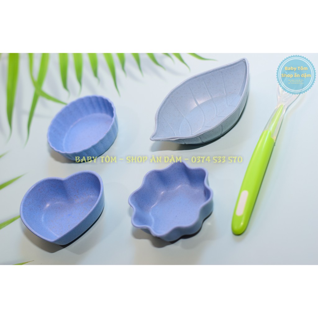 Bát ăn dặm lúa mạch mini cho bé NPP Baby Tôm