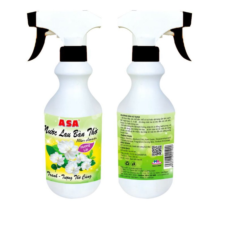 NƯỚC LAU BÀN THỜ ASA HƯƠNG LÀI - 350ml