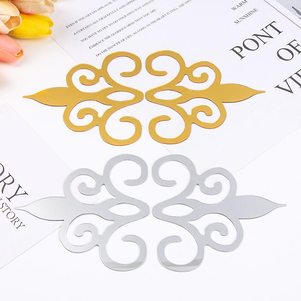 Bộ 10 Sticker Tráng Gương Bằng Acrylic Dùng Trang Trí Nhà Cửa