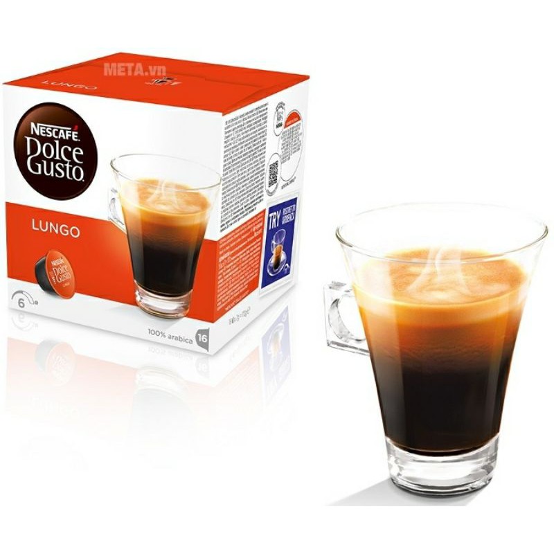 Hộp viên nén cà phê Lungo cho máy Dolce Gusto (hsd 01/2022)