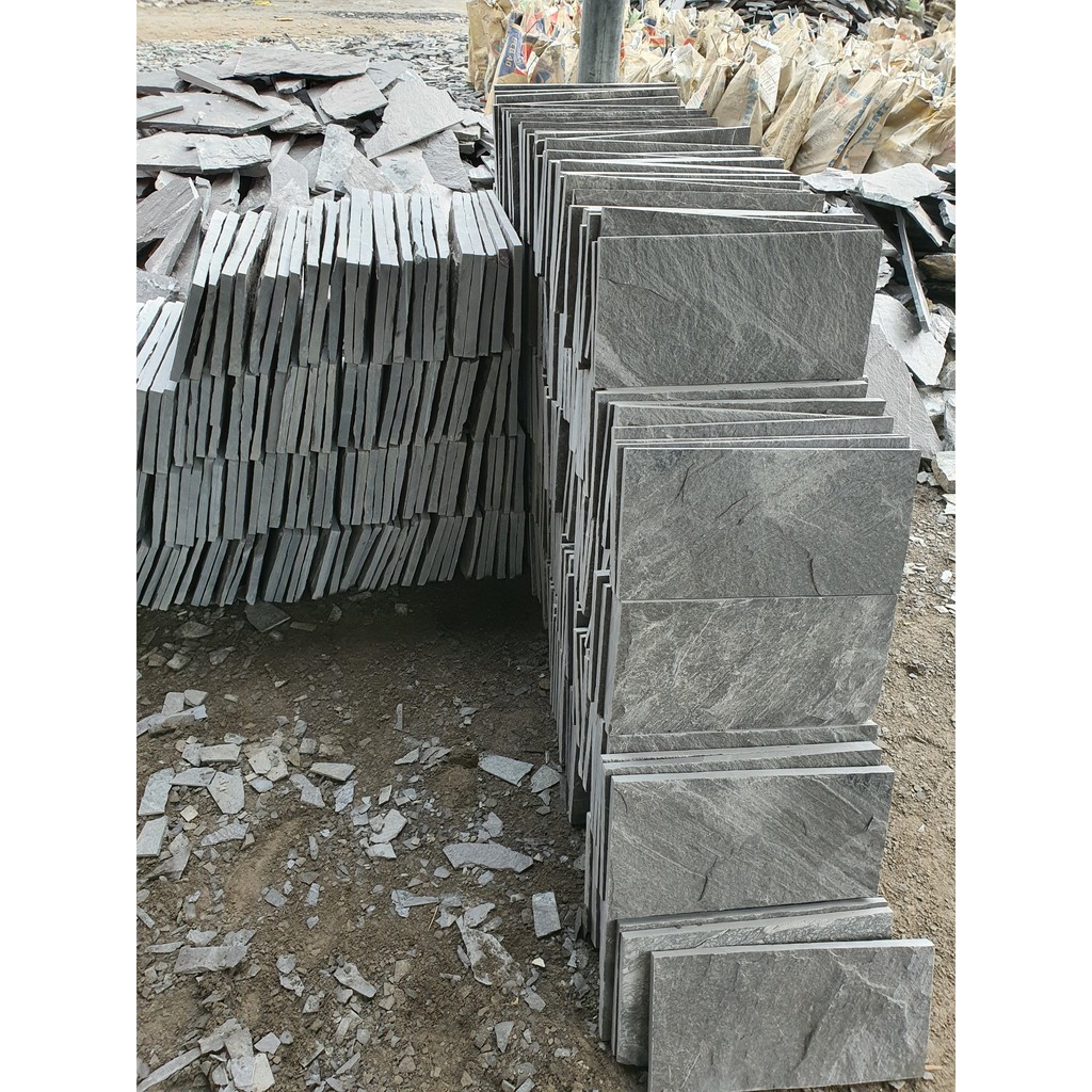 Đá ốp tường phiến tự nhiên 20x40x1cm