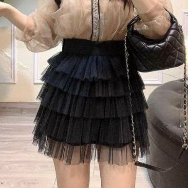 Chân váy lưới ngắn nhiều tầng siêu hot cực sang chảnh 🔥