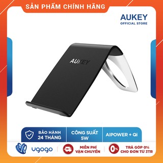 Sạc không dây chuẩn qi aukey lc-c1 aipower sử dụng chuẩn qi - hàng chính hãng