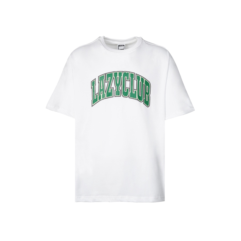 Áo Thun Local Brand TEE phom rộng tay lỡ dành cho nam nữ EMAS LazyClub Tee/White