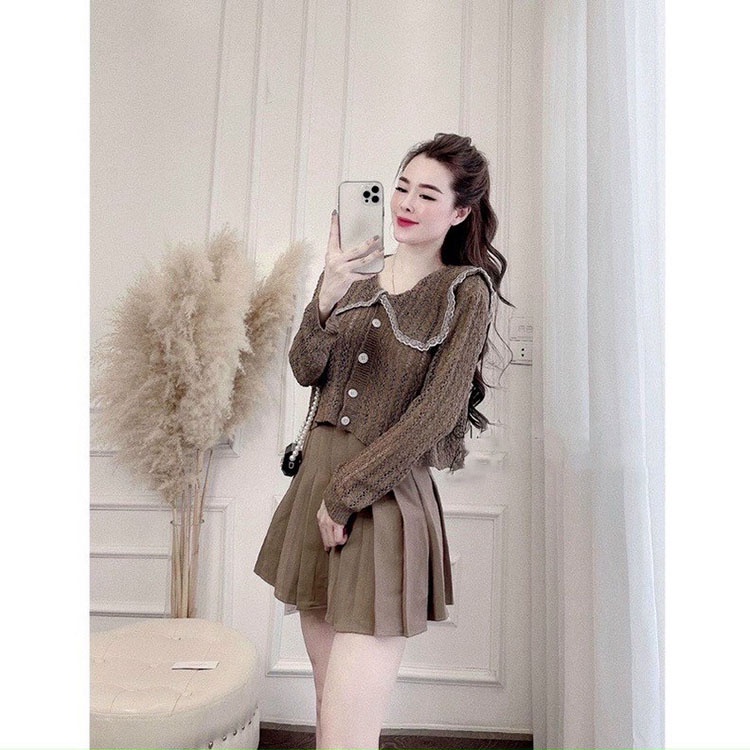  Chân váy xếp ly cạp vừa phong cách trẻ trung xinh xắn váy ngắn thời trang | BigBuy360 - bigbuy360.vn