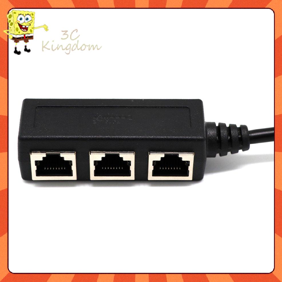 Cáp Chia Cổng Mạng Lan Rj45 1 Male Sang 2 / 3 Female | BigBuy360 - bigbuy360.vn
