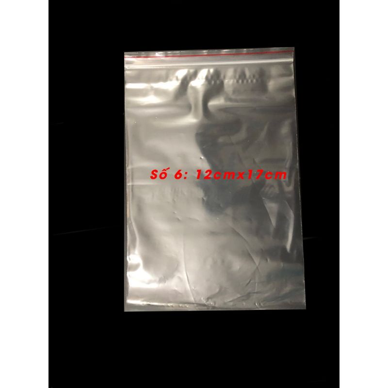 Túi zipper chỉ đỏ loại dày dặn