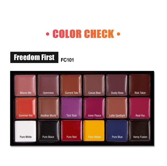 Bảng Son J.cat Freedom Lip Palette 💋