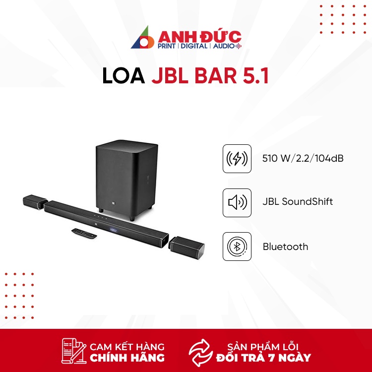 Loa JBL Bar 5.1 [Hàng Chính Hãng Bảo Hành 12 Tháng]