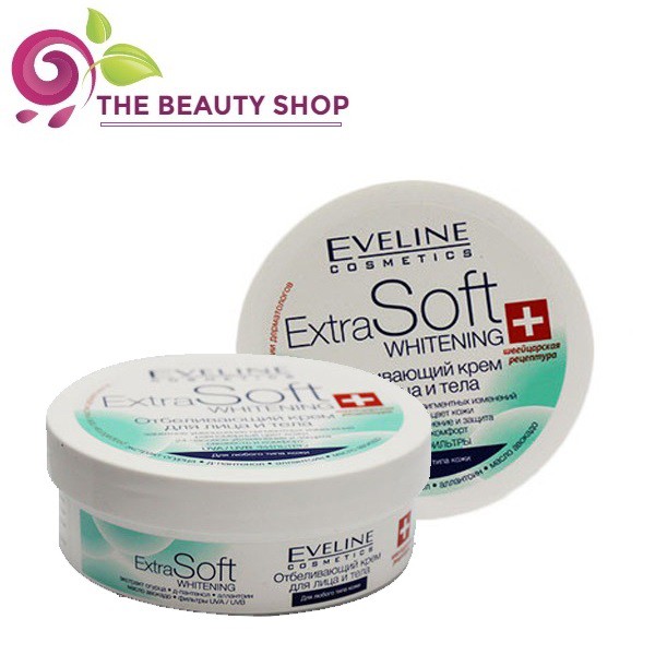 Kem trắng da Eveline Extra Soft Whitening dành cho mặt và toàn thân 200ml