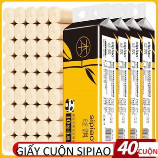 GIẤY VỆ SINH 💖GẤU TRÚC💖 SIPIAO 40 CUỘN (4 DÂY X 10 CUỘN) [GIÁ GỐC]