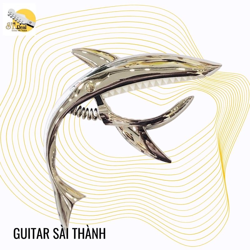 Kẹp Capo ST.Real Guitar Sài Thành mã CP-S12 hình dáng cá mập chất liệu kim loại