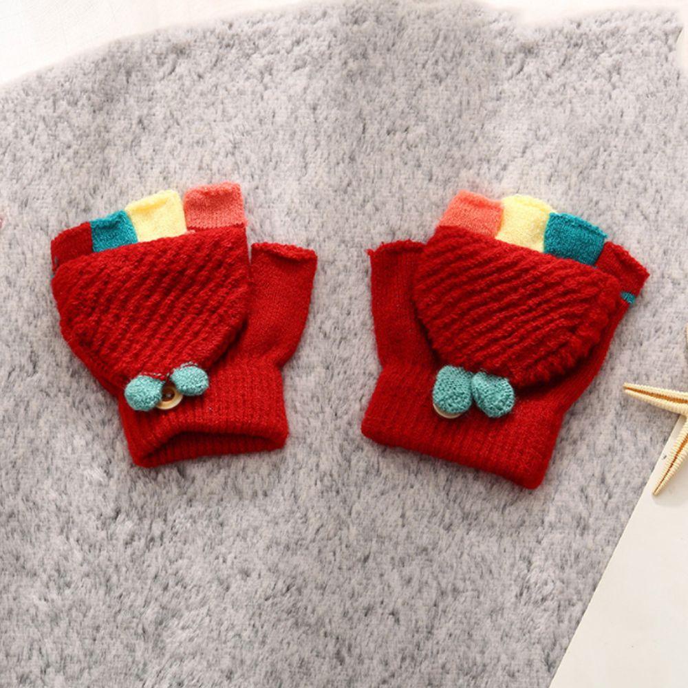 Găng Tay Dày Ấm Áp Họa Tiết Hoạt Hình Dễ Thương Cho Bé 3-7 Tuổi