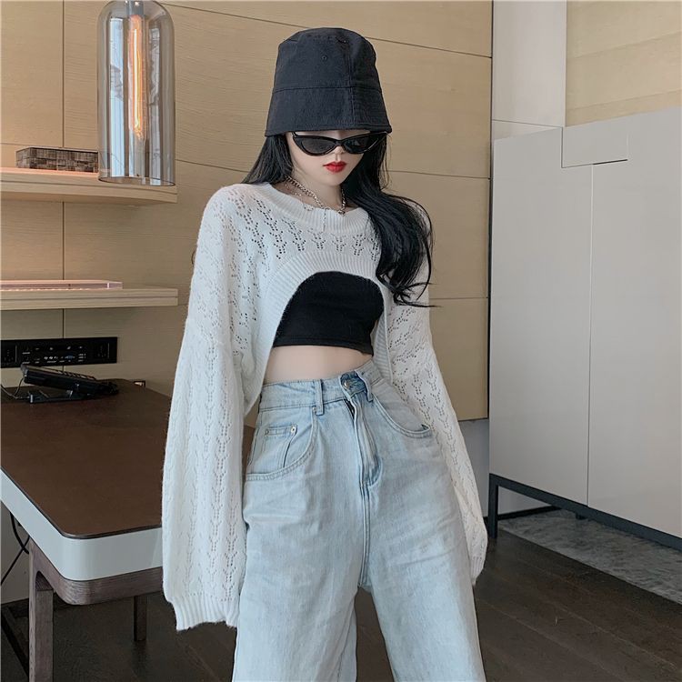 [Bán chạy ] Áo khoác croptop len Ulzzang Quảng ALC30 | BigBuy360 - bigbuy360.vn