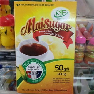 Đường bắp Maisugar - sử dụng cho người ăn kiêng - 50 gói x 2gram
