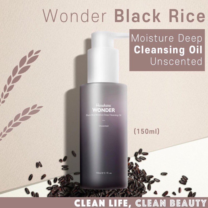 [Freeship] Dầu tẩy trang dịu nhẹ Haruharu Wonder Black Rice Moisture Deep Cleansing Oil 150ml