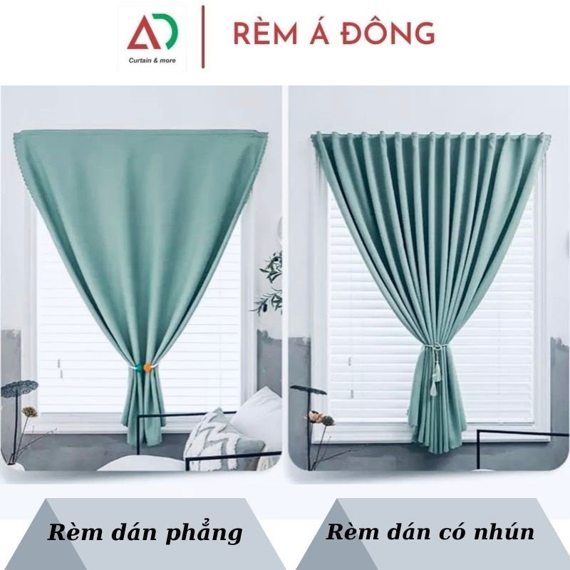 (NHIỀU SIZE) Rèm Cửa Dán Tường Á Đông, rèm cửa sổ chống nắng treo phòng ngủ, giường tầng, dán bếp, màn cửa decor