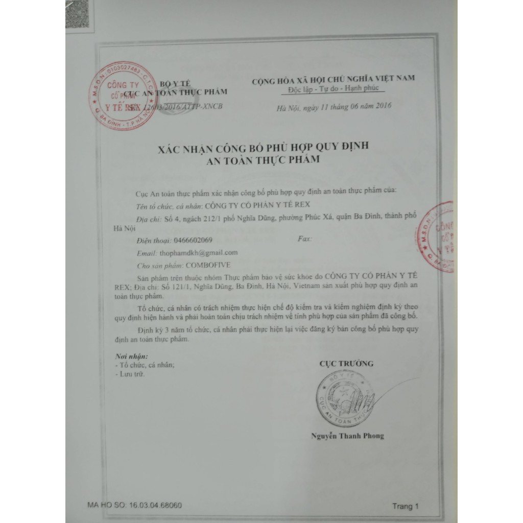 Men tiêu hoá COMBOFIVE