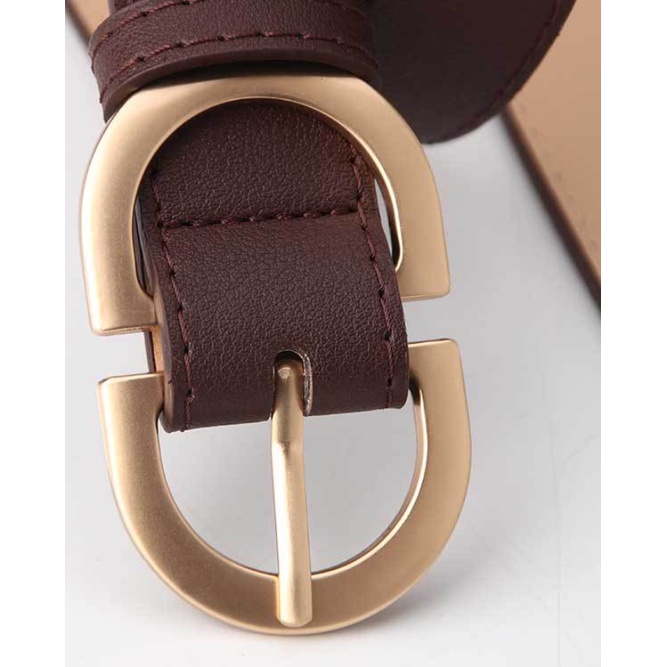 Thắt Lưng Nữ Thời Trang Mặt Khóa Kim Loại Hình Oval Chất Liệu Da PU TL010 ShopMaySG Dây Lưng Nữ, Dây Nịt Nữ