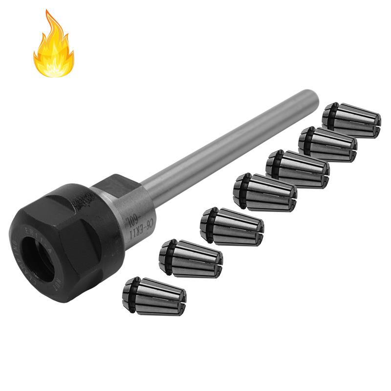1 set 11 thanh mở rộng ER11 C6 ER11M 60L kèm 7 đai ốc ER11A