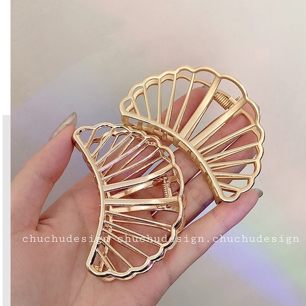 Kẹp tóc cá mập càng cua kim loại phong cách hàn quốc cho nàng, kẹp tóc nữ