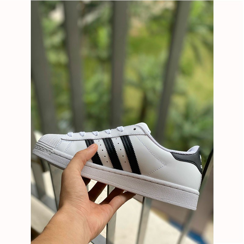 [ẢNH THẬT TỰ CHỤP] Giày Adidas Superstar da miếng kiểu dáng classic lên chân cực đẹp fullbox siêu đẹp