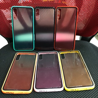 Ốp Samsung A50 viền dẻo màu