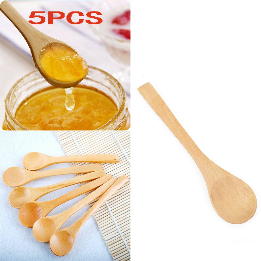 Set 5 Muỗng Gỗ Mật Ong Mini Cho Bé